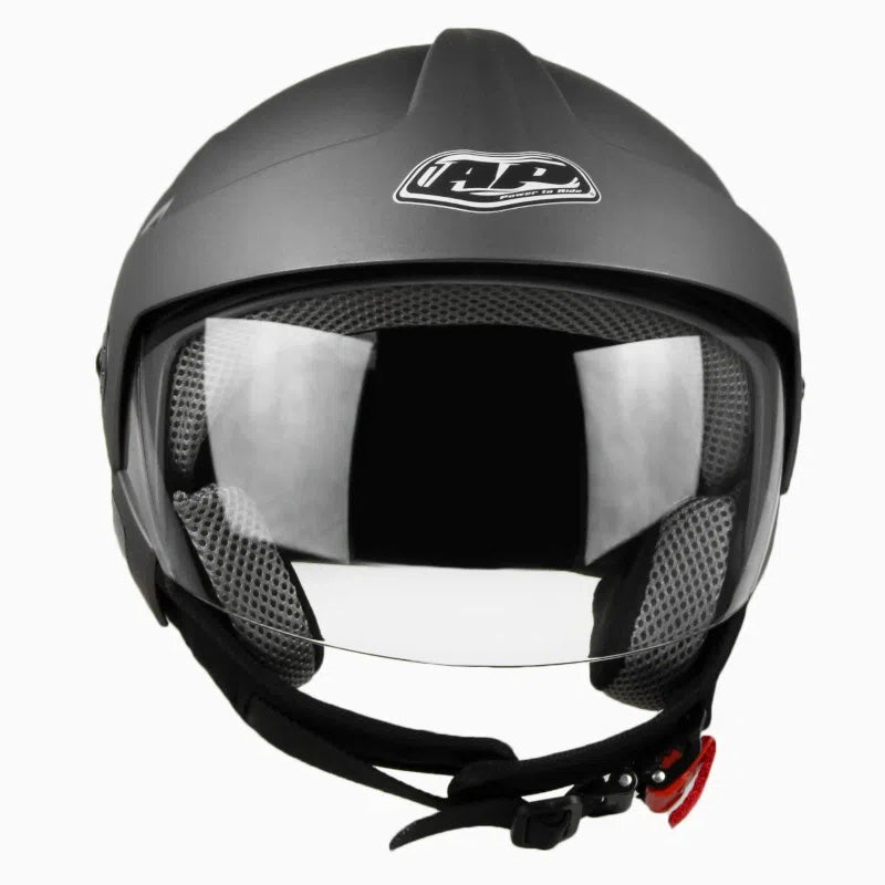 CASCO JET AP06 SOLID GRIS MATE L – Turbo Accesorios